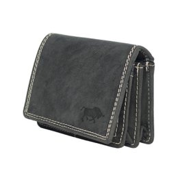 Cartera Mujer Mini Buffalo Leather - Cartera Mujer Extra Pequeña En 3 Colores Buffalo Leather