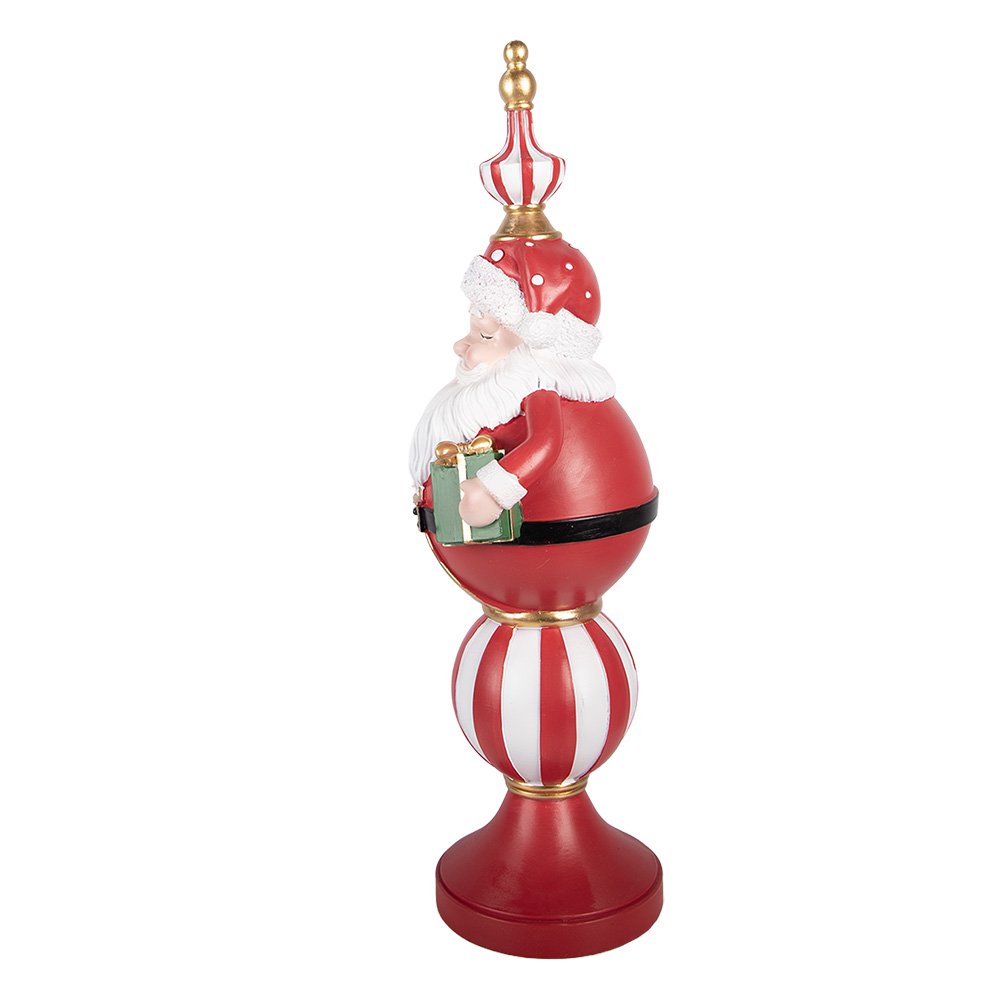 Kerstdecoratie met LED-verlichting Kerstman 19x16x57 cm / 3xAA Rood Kunststof