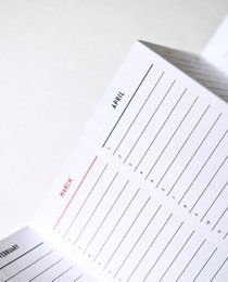 Perpetual Calendar Black Lines