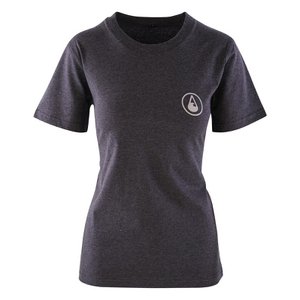 T-Shirt Kalaoa Women, Heather Black Denim, Bio Baumwolle