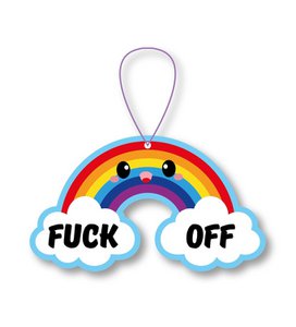 Regenboog Fuck Off Geurhanger – Passievruchtgeur