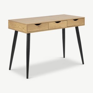 Mana bureau, natuurlijk hout en stalen poten