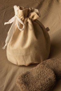 Wiederverwendbare Wattepads - braun