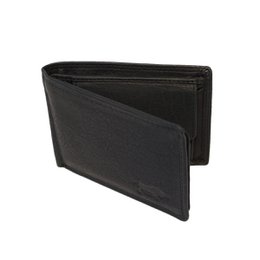 Men's Wallet Billfold Model Of Black Leather