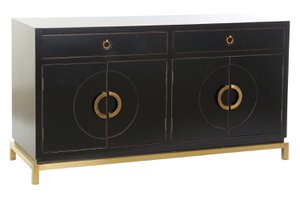 BUFFET ALAMO METAAL 150X50X80 42 LACADO NEGRO MB162828