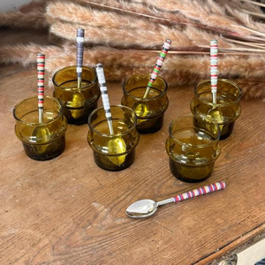 Glazen beker x6