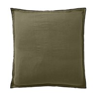 PILLOWCASE 65X65CM 100% WASHED LINEN OLIVE