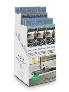 drip.line Display / Farbsortiert / 24 Stück / Abtropfhilfe 