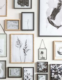 Photo Frame Wood Black A4 28x40x4cm