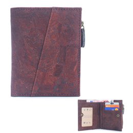 Klassisk brun kork bifold pung- BAG-2072