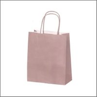 Paper bag M- old pink powder pink (100 pieces)