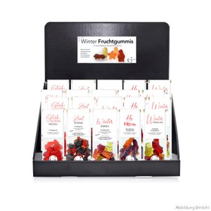 Fruit gums winter edition – display (contents 42 pieces)