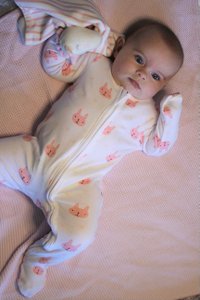Bunny zip up sleepsuit