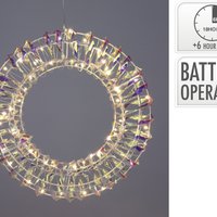 Krans 30cm 30LED iriserend