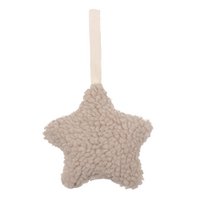 Little Indians Teddy-Schnullerclip – Stern ecru