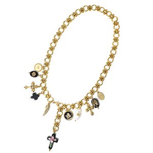 Einstellbare Y-förmige Halskette mit Kreuzzauber