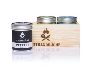 Travel spice set base with 3 spice mixtures