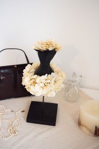 Geconserveerde Bloemen Ballerina Hortensia Ø16 H31.5 cm Fluwelen Bladeren