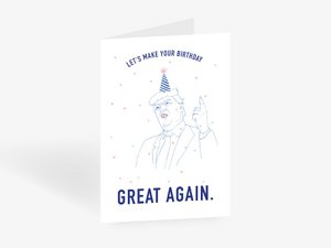 Grußkarte / Happy Trumpday No. 2