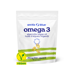 Algae oil DHA with vitamin D3 (small capsule)