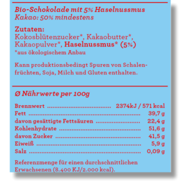 SweetGreets Bio-Schokolade mit "Du bist der Himmel"