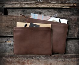 Custodia per computer in pelle - Porta documenti in pelle
