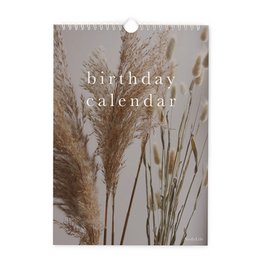 Birthday Calendar - Plumes