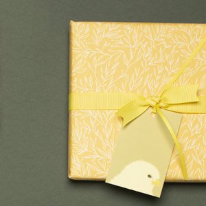 5 "Chick" cadeaulabels, lichtgroen