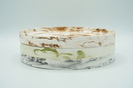 Tallerken - Marmor-Look - Håndlavet