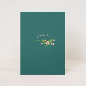 Postcard 'good luck'