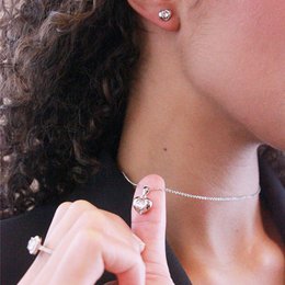 Pendientes Simply Love - Plata y Cristal