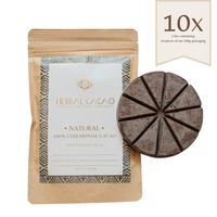 100% Ceremonial Cacao | Natural (10 pieces)