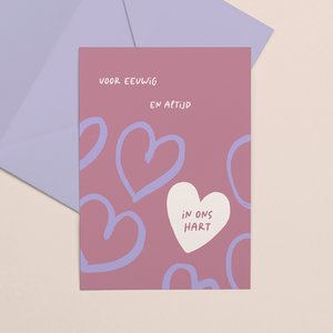 Greeting card color | In our hearts