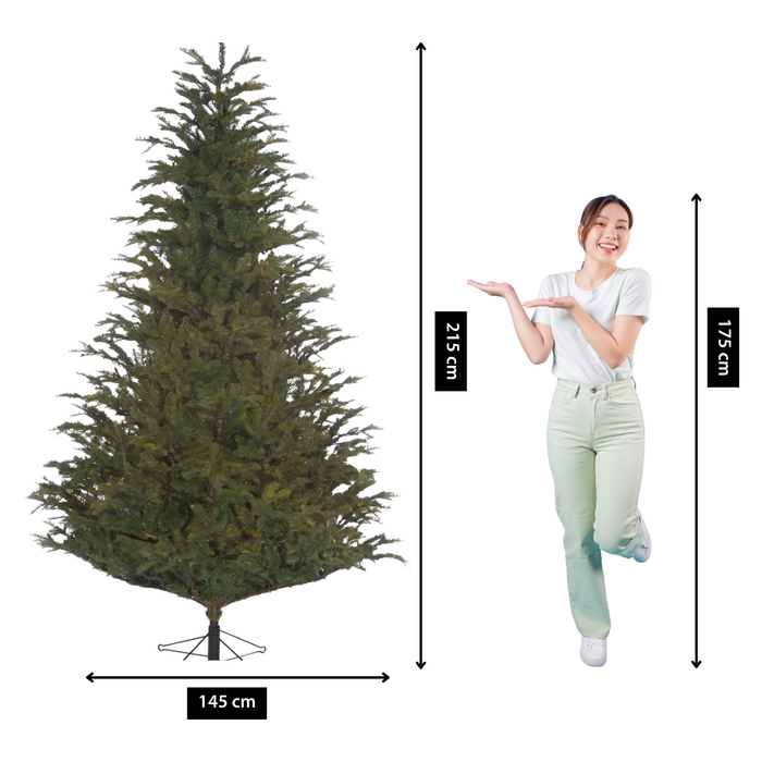 künstlicher weihnachtsbaum 2 50 m Realistischer PVC-Weihnachtsbaum: Umweltfreundlich und einfach aufzubauen –  sekeymall main image 0