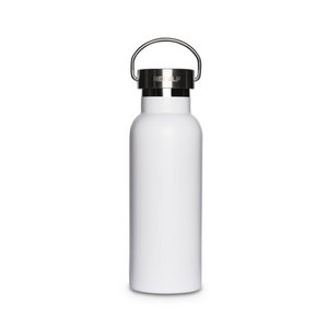 Insulated double wall bottle leakproof 500 ml White