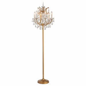 Floor Lamp Memphis 175 cm - Gold - Iron