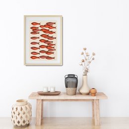 Banc de poisson rouges- Art print
