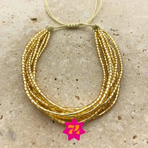 Armband kralen goud koortjes