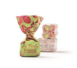 La Perla - Pistachio and raspberry tartufo (chocolate truffles) 1 kg.