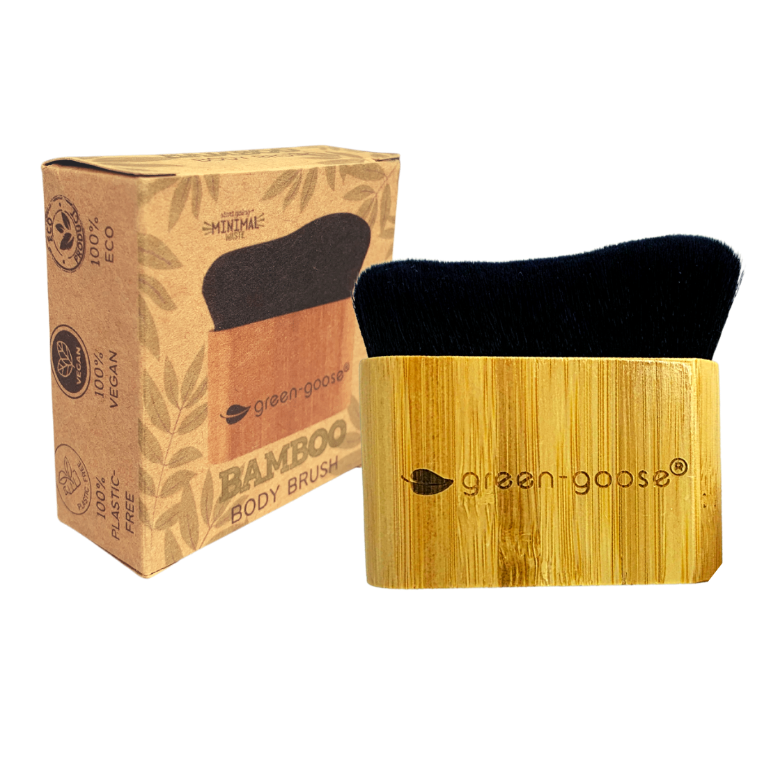 Compacte Bamboe Foundationkwast green-goose