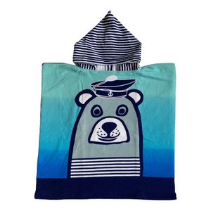Poncho Mikrofaser Kinderbad Teddy