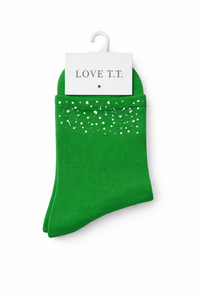 HS Socks - In 5 Colors - With Pearls - Ankle Socks Copy