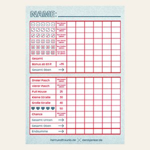 Risography - Cube game - Teal (9.7 x 13.8 cm)
