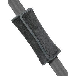  A gray cushion with a textured, felt-like material and a zipper closure. The cushion appears to be designed to provide comfort and support, potentially for use on a chair or bench.