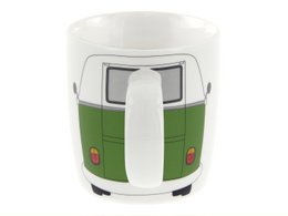 Volkswagen VW T1 Bus Taza de Café 370ml en Caja de Regalo - Frontal/Verde