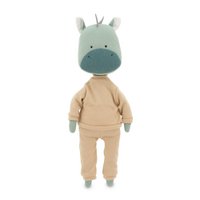Cotton soft toy, Cotti Motti - Andy the Dragon: Beige Tracksuit + bonus mermaid tale (30cm)