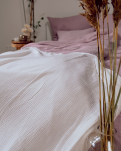 Matilda mousseline sprei • Gebroken wit