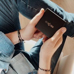 Morsekode armbånd til mænd: Jeg elsker dig