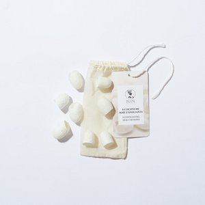100% natural exfoliating silk cocoons
