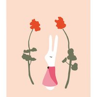 postcard | Rabbit girl